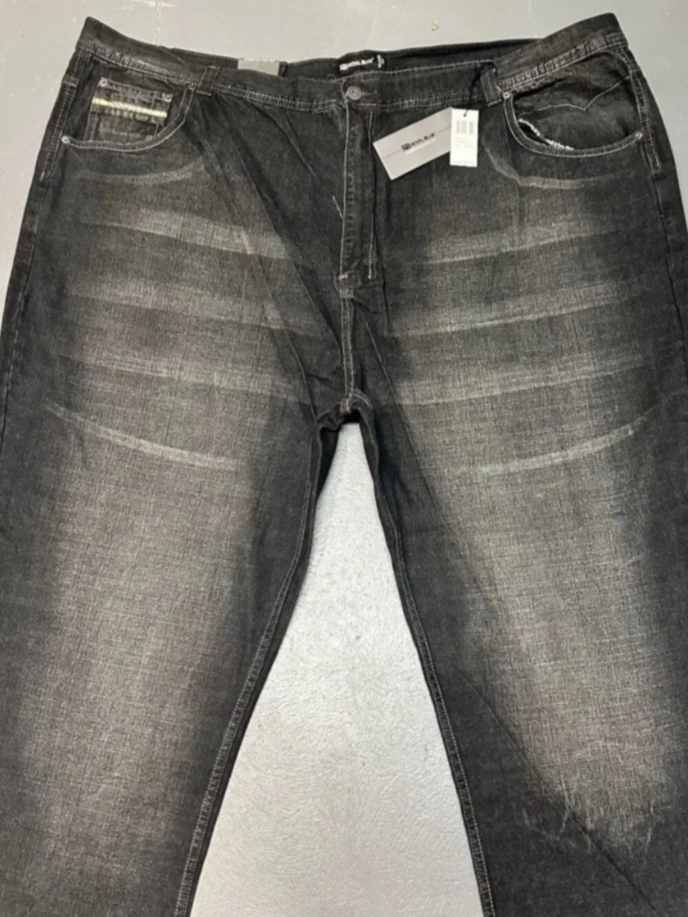 Royal Blue Brand Denim Jeans Men Size 62 x 34 Relaxed Fit Big & Tall New